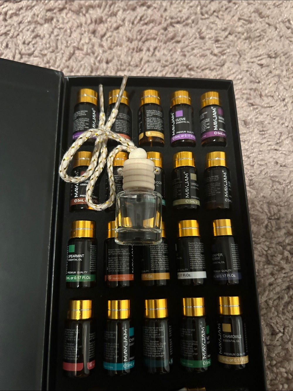 Mystery hanging car scent